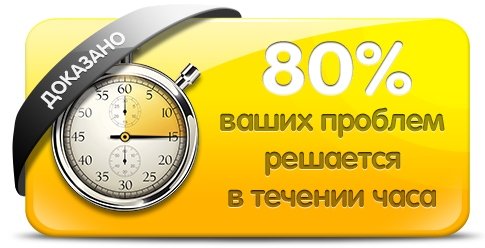 80 процентов проблем наши программисты 1С решат в течении часа